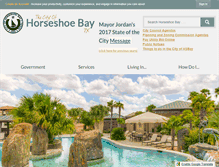 Tablet Screenshot of horseshoe-bay-tx.gov